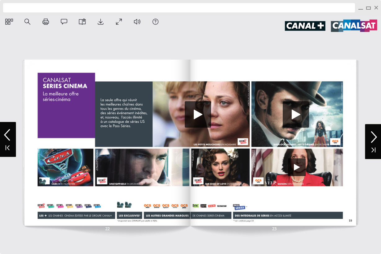 Integrated videos