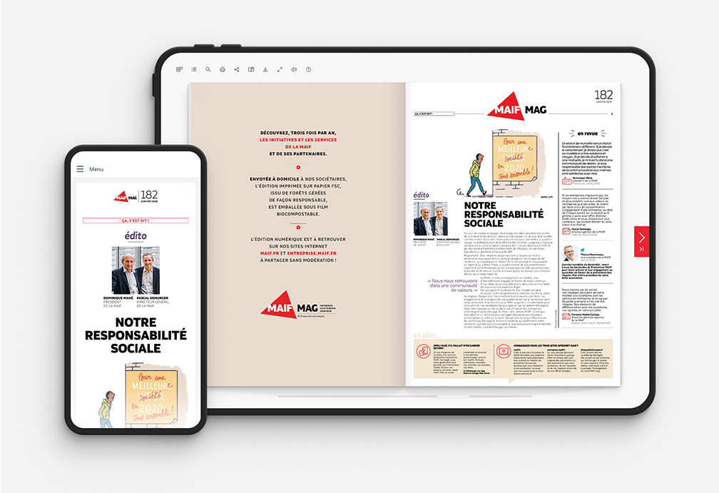 Fluidbook Mobile First: MAIF Magazine